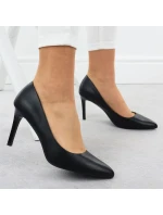 Černé lodičky na jehlovém podpatku Sergio Leone 1339