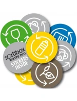 Odpadkový koš 20 l SORTIBOX SET4 PACKY ŠEDÉHO KAMENE dětské