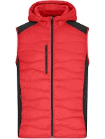 Daiber JN 1328 Pánská strečová fleecová vesta 02.1328 red/black