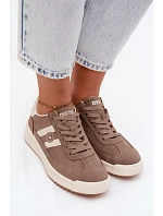 Dámské Sportovní Boty Sneakers Big Star UU274025 Tmavá béžová Dámské Sportovní Boty Sneakers Big Star UU274025 Tmavá béžová