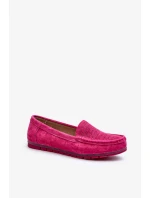 Semišové dámské mokasíny Fuchsia S.Barski