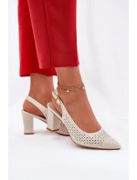 Sandály na podpatku  model 211939 Step in style