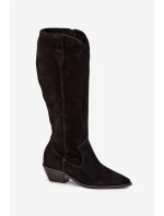 Kozačky na podpatku  model 220210 Step in style