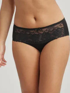 Dámské krajkové kalhotky PLAYTEX FLOWER ELEGANCE RCS MIDI BRIEF - PLAYTEX - černá
