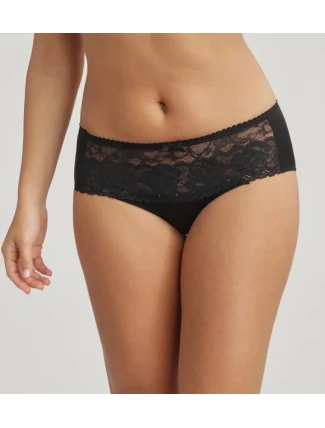 Dámské krajkové kalhotky PLAYTEX FLOWER ELEGANCE RCS MIDI BRIEF - PLAYTEX - černá