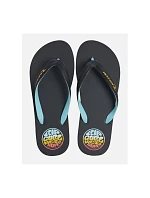 Plážové žabky RIP CURL Wetty Fade Bloom Open Toe, černé Plážové žabky RIP CURL Wetty Fade Bloom Open Toe, černé