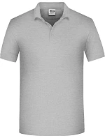 Daiber JN 874 Pánské pracovní bio piqué polo 02.0874 grey heather Daiber JN 874 Pánské pracovní bio piqué polo 02.0874 grey heather