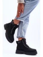 Dámské zateplené kožené boty černé Corbin Dámské zateplené kožené boty černé Corbin