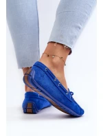 Dámské modré semišové mokasíny Si Passione Dámské modré semišové mokasíny Si Passione