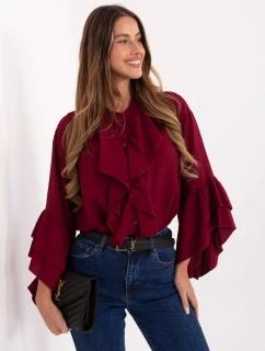 MI košile KS 32330.05P bordó