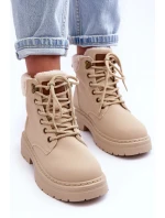 Dámské kožené trapery světle béžové Jette Dámské kožené trapery světle béžové Jette