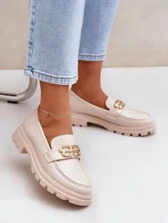 Dámské mokasíny CM09P / 206807 Světle béžová - Seastar