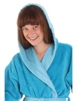 Dětský župan Tampa duo s kapucí 9159 tyrkysová - Vestis Dětský župan Tampa duo s kapucí 9159 tyrkysová - Vestis