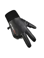 Pánské zateplené protiskluzové rukavice pro telefon - černé