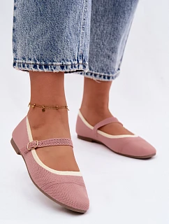 Ploché baleríny Zelisa Růžové