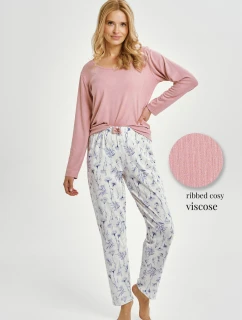 3456 DÁMSKÉ DLOUHÉ PYŽAMO CAROLINE M-XL