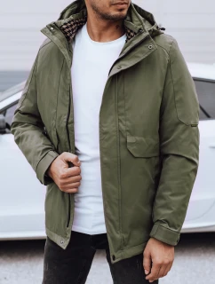 Pánská zimní bunda s kapucí zelená FashionStreet TX4910