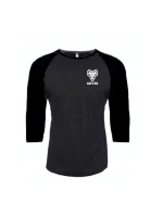 WTB Tričko RAGLAN 3/4 rukáv šedá černá M