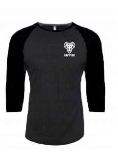 WTB Tričko RAGLAN 3/4 rukáv šedá černá M