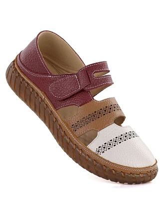 Pohodlná kožená polobotka na suchý zip Artiker 58C1500