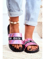 Dámské Nazouváky Big Star Růžové Holo GG274A008