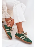 Dámské semišové tenisky zelené Sirella