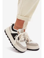 Dámské tenisky na platformě šedé Florinda