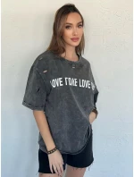 Dámské tričko s potiskem BONGANIR graphite FashionStreet RY2636