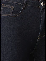 Dámské skinny džíny s vysokým pasem, tmavě modré, FashionStreet UY3097 Dámské skinny džíny s vysokým pasem, tmavě modré, FashionStreet UY3097
