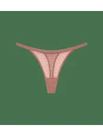 Dámská tanga Triumph Signature Sheer String - TOASTED ALMOND - mandlová 6901 - TRIUMPH