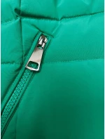 Zelená péřová dámská zimní bunda (LHD-23032)