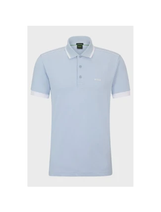 Pánská modrá polokošile BOSS Paddy 1 Bright Purple regular fit (50512995-527)