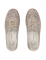 Dámská kožená prolamovaná vícebarevná polobotka Filippo DP6830