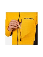 Pánská mikina ROSSIGNOL BLACKSIDE MIX FZH FLEECE, žlutá