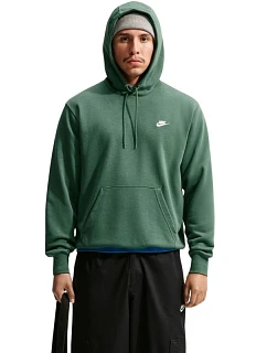 Pánská mikina Nike Club FT PO Hoodie, zelená, FN3866 323