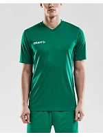 Craft Teamwear Squad Go Jersey Solid M Pánské sportovní tričko s výstřihem do V 82.5560 team green