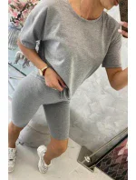 Šedý set top+legíny