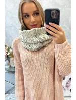 KN16 Dámský snood v barvě ecru KN16 Dámský snood v barvě ecru