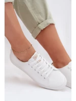 Dámské tenisky z eko kůže Big Star TT274001 Bílé