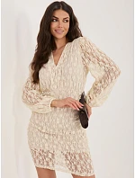 Šaty MI SK 3320.90 světle béžové Šaty MI SK 3320.90 světle béžové