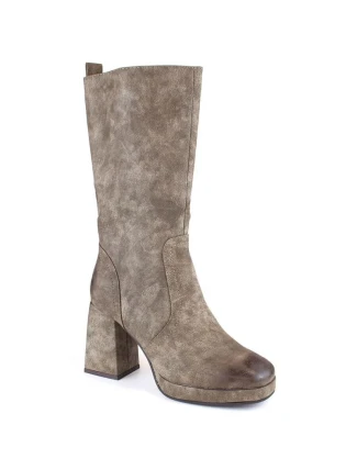 Jezzi W JEZ416B khaki zateplené holínky s gumičkou