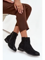Dámské boty Vinceza – černé, na nízkém podpatku