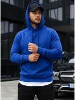 Pánská mikina s kapucí modrá BX2392