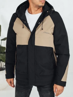 Pánská zimní bunda s kapucí béžová FashionStreet TX5042