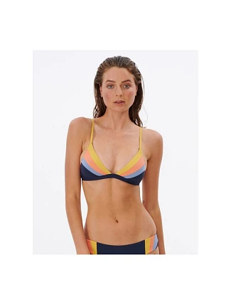Podprsenka RIP CURL Melting Waves Fixed Tri, tmavě modrá