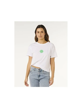 Dámské tričko RIP CURL Icons Of Surf Relaxed Tee, bílé