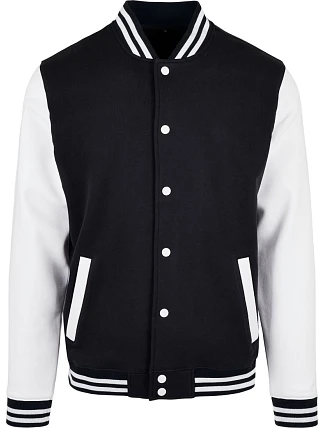 Build your Brand BB 004 College bunda 56.B004 black/white Build your Brand BB 004 College bunda 56.B004 black/white