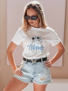 Dámské džínové šortky s páskem SUMMERFLY blue FashionStreet SY0482