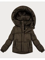 Dámská přechodná bunda oversize S'West hnědá (B2003-48) Dámská přechodná bunda oversize S'West hnědá (B2003-48)