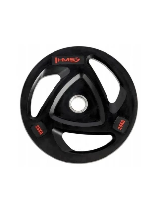 Pogumovaná olympijská deska 25 kg HMS TOX25